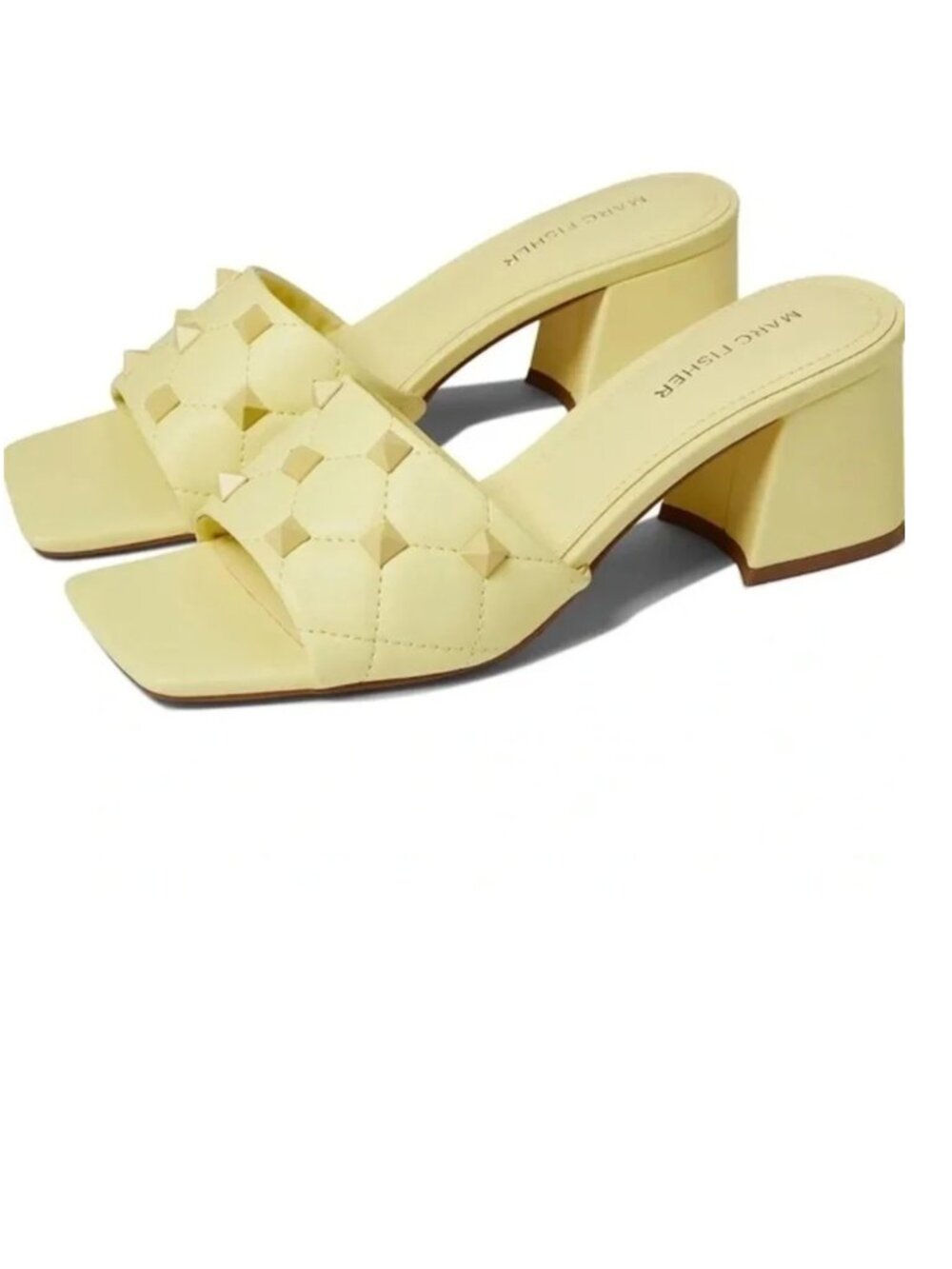 NEW Marc Fisher Gasella Sandal in Pale / Butter Yellow 6.5
